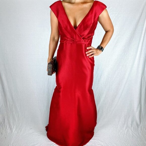Pamella Roland Scarlet Maxi Gown - Picture 2 of 14